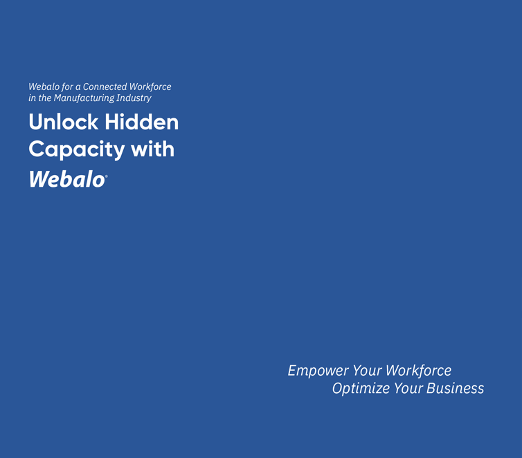 Image of Webalo for Manufacturing Data Sheet Dark Blue Cover