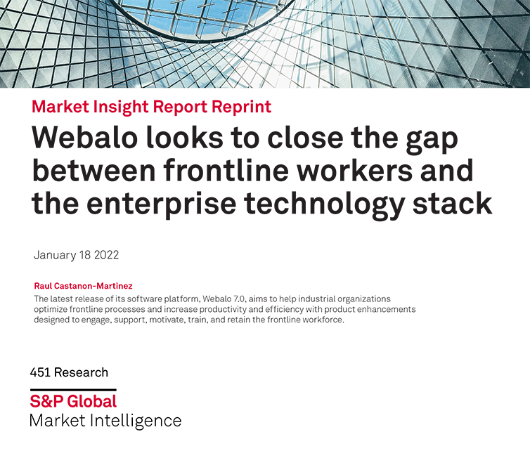 Image shows the title page of a report titled:  451 Market Insight Report, January 2022